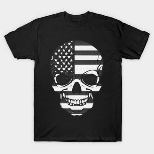 Skull America Glitch T-Shirt